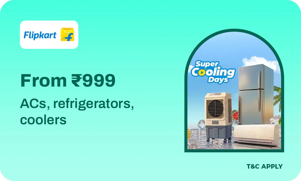 Flipkart Super Cooling Days Sale – Upto 80% OFF + No Cost EMI