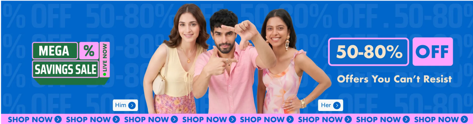 Myntra Mega Saving Sale 😇