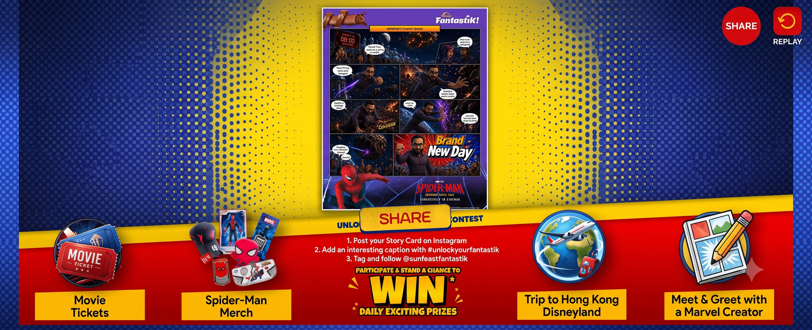 🕷️ Sunfeast Spider-Man Contest – Win Hong Kong Trip, Spider-Man Merchandise & BookMyShow Vouchers 🎁