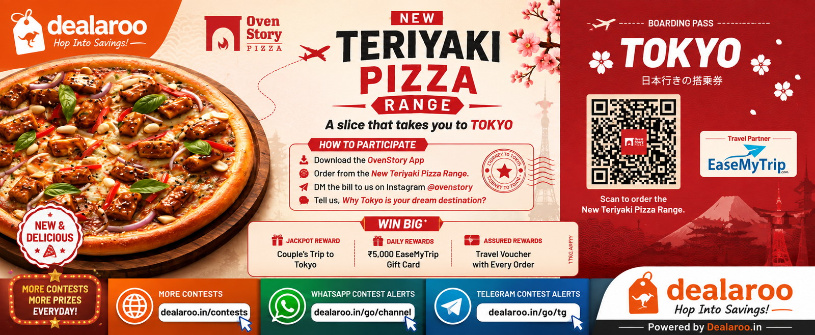 🍕 Teriyaki to Tokyo – Oven Story × EaseMyTrip ✈️