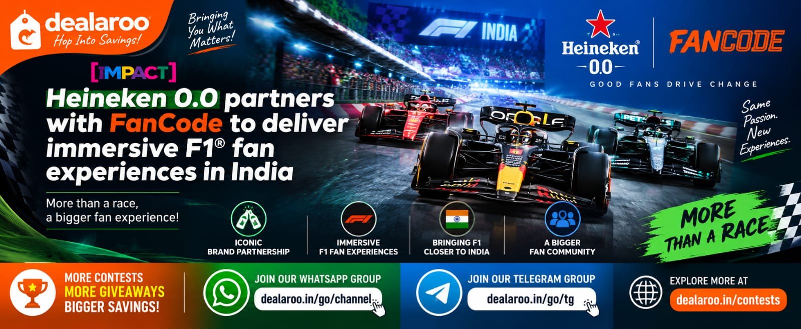 🏎️ Heineken × FanCode — Your Ticket to the Fast Lane