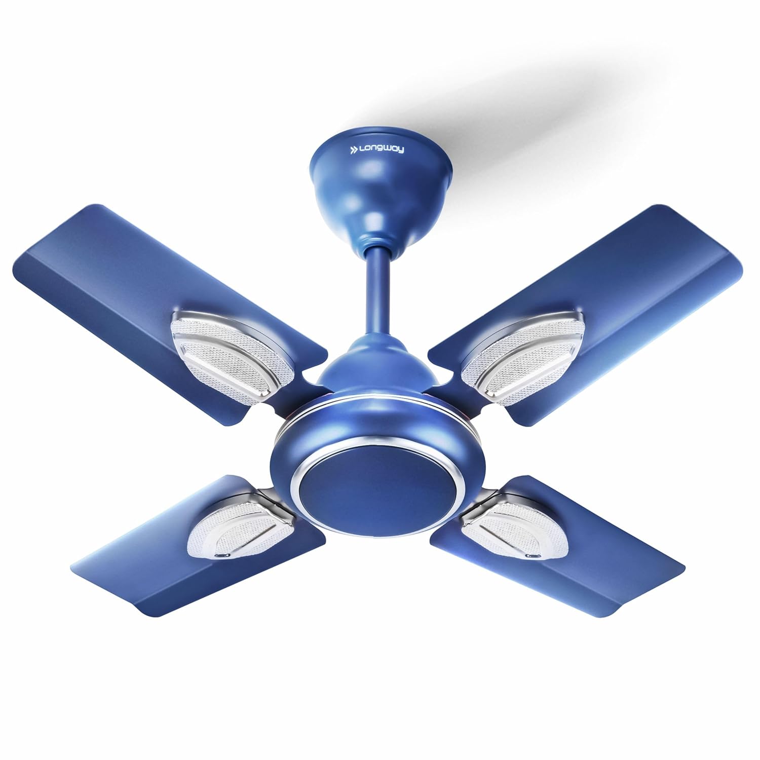 LONGWAY Kiger P1 600 mm/24 inch Ultra High Speed 4 Blade Anti-Dust Decorative Star Rated Ceiling Fan 2 Years Warranty