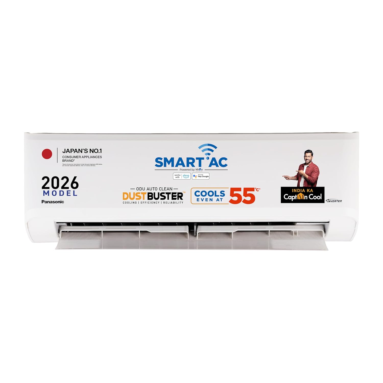 Panasonic 1.0 Ton 4 Star New Star Rated Premium Wi-Fi Inverter Smart Split AC