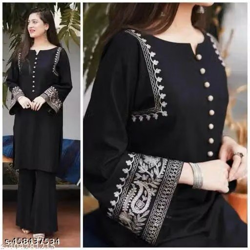 Evozana Pakistani suit , Embroidery work kurta set,