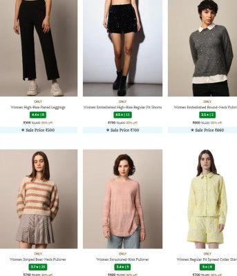 Ajio Loot : Upto 80% OFF - Only Womens Clothings | Starts At Rs.100
